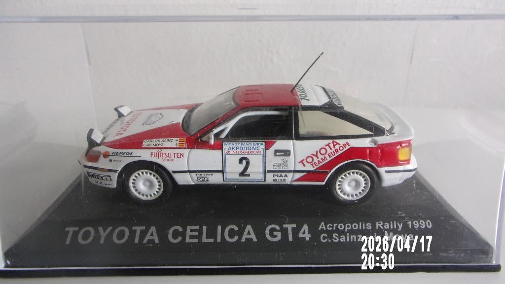 TOYOTA CELICA GT4 SAINZ-MOYA GRECE 90.IXO 1/43 IMPEC, Ophalen of Verzenden, Zo goed als nieuw, Auto, Overige merken