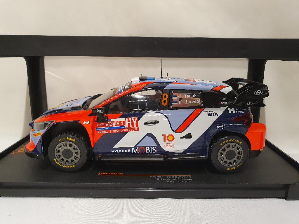 Hyundai i20 hybride Rallye du Chili 2024 Ixo 1:18, Enlèvement ou Envoi, Neuf, Voiture, Autres marques