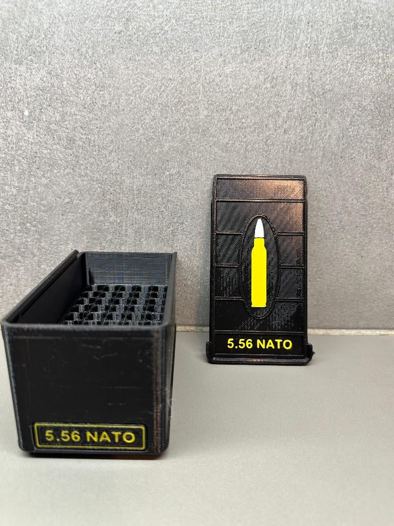 Boîte de rangement 5.56 NATO - Fait main - Noir, Enlèvement ou Envoi, Neuf