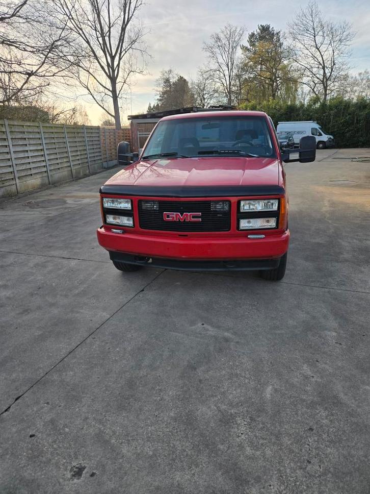 gmc k1500 oldtimer 227000 km 1993, Autos, GMC, Particulier, Autres modèles, LPG, 2 portes, Automatique, Rouge, Autres couleurs