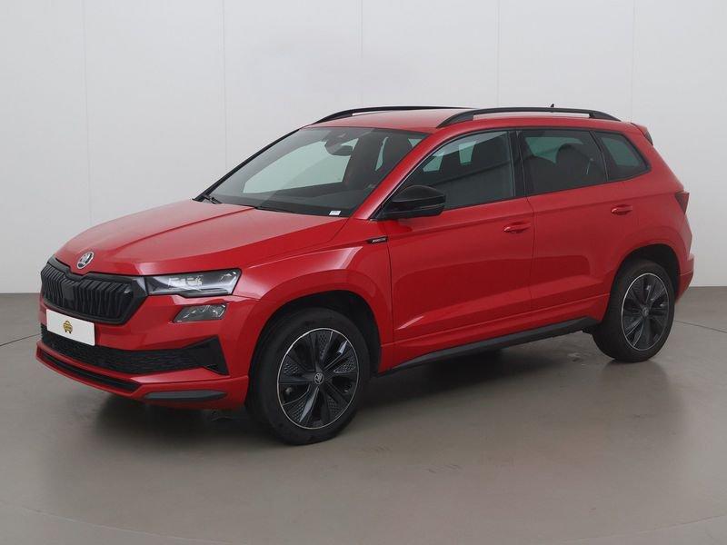 Skoda Karoq 1.5 tsi act sportline 150 AT, Auto's, Skoda, Automaat, 4 cilinders, Overige bekleding, Karoq