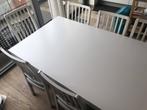 Tafel + 8 Stoelen EKEDALEN (heel goede staat) Eettafel, Ophalen, 200 cm of meer, 50 tot 100 cm, Zo goed als nieuw