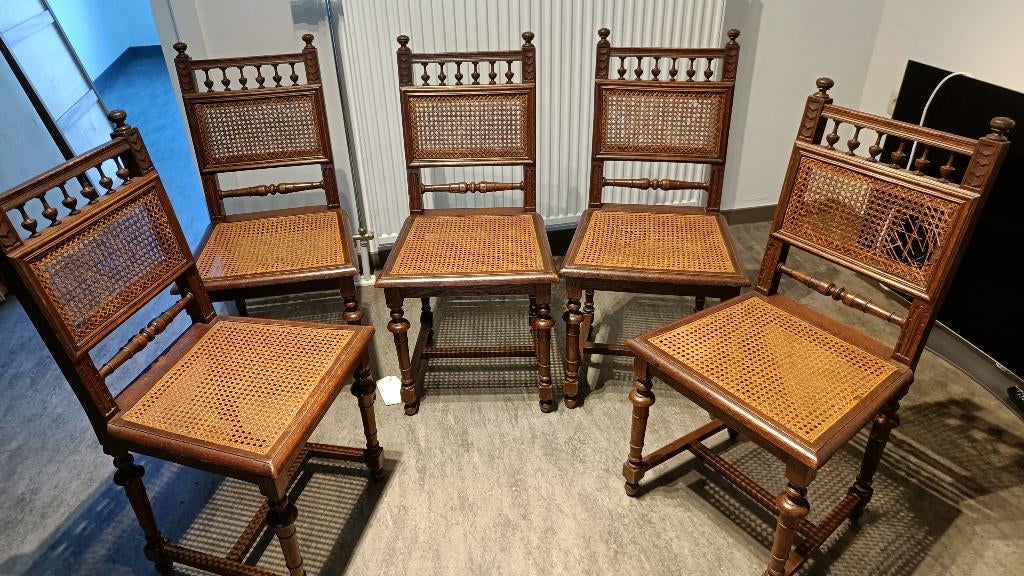 Set van 6 oude stoelen GRATIS af te halen, Ophalen, Gebruikt