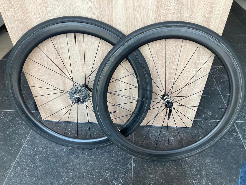 Carbon wielset Icon 45 mm velgrem, Fietsen en Brommers, Ophalen, Racefiets, Carbon