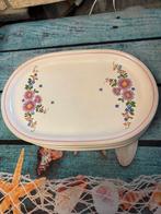 6 Assiettes plate longue a fleur, Assiettes(s), Céramique, Enlèvement, Utilisé