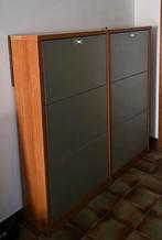 Meuble chaussures mdf avec placage bois H  118 P 23 L  129