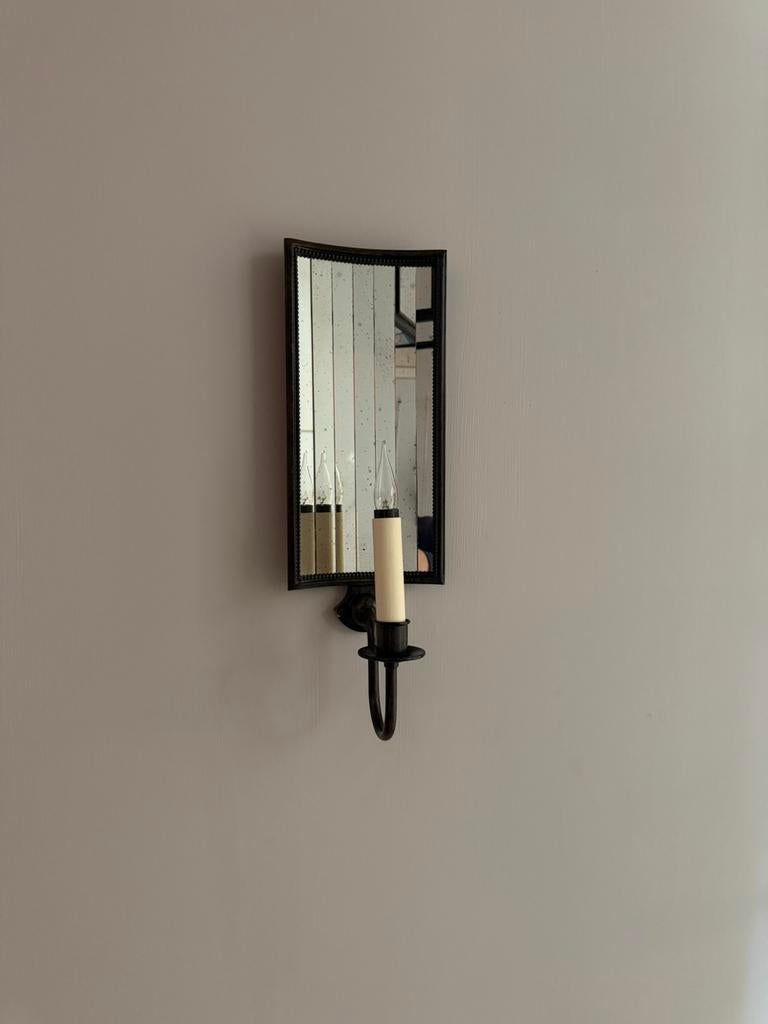 VAUGHAN - TOLE AND MIRROR WALL LIGHT, Maison & Meubles, Lampes | Appliques, Enlèvement, Comme neuf