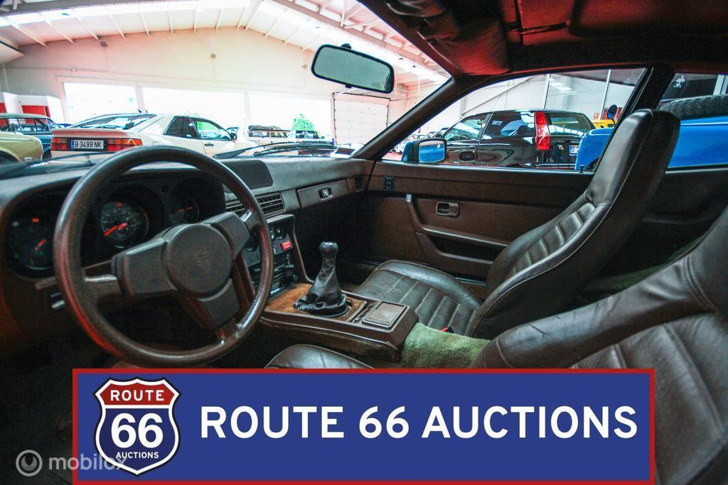 Porsche 924 Turbo | 1980 | Route 66 Auctions, Auto's, Zwart, Bedrijf, Overige carrosserie, Porsche