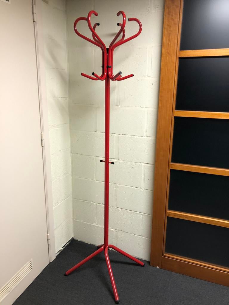 Porte-manteau rouge vintage, Maison & Meubles, Enlèvement, Comme neuf, Métal, 150 à 200 cm
