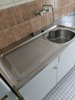 Évier de cuisine vintage en inox, Moins de 25 cm, Autres couleurs, Utilisé, 50 à 100 cm