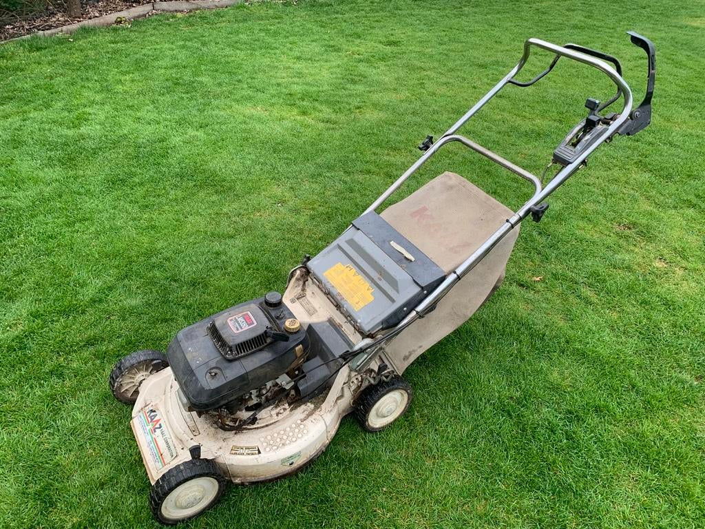 Kaaz grasmaaier, 53 cm, zelftrekker, kawasaki motor, messtop, Tuin en Terras, Ophalen, Zo goed als nieuw