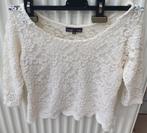 Witte kanten blouse maat XS, Ophalen of Verzenden, Maat 34 (XS) of kleiner, Gedragen, Wit
