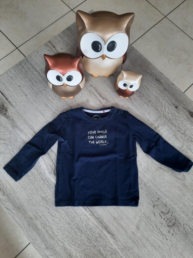 T-shirt à manches longues/manches longues s.Oliver taille 74, Enlèvement ou Envoi