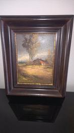 Klein schilderij op doek : gesigneerd, Enlèvement ou Envoi