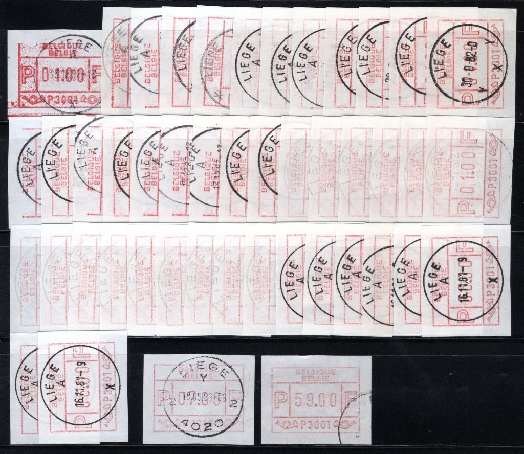 ATM 1 FDC 1981 - Liège X Numéro d'essai, Neuf, Enlèvement ou Envoi, Affranchi, Oblitération 1er jour