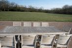 Tuinmeubels Bristol (1 tafel + 10 stoelen), Chaise, Salons de jardin, Utilisé, Enlèvement