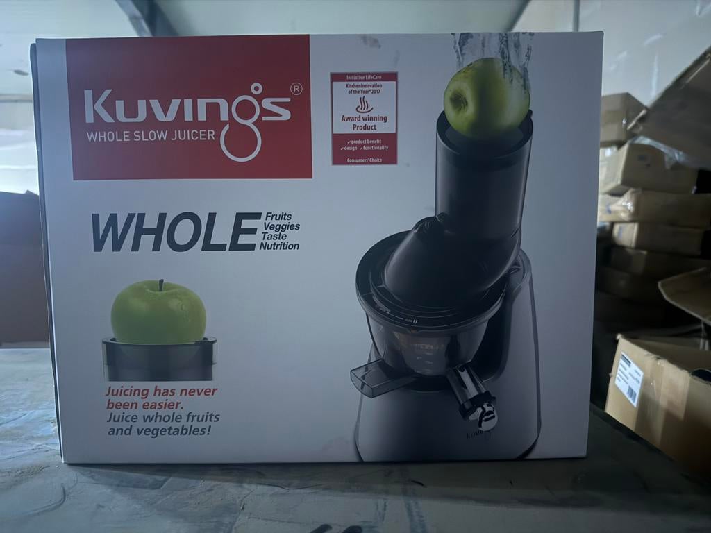 Kuvings B1700 Whole slow juicer - zilver - nieuw in de doos, Elektronische apparatuur, Juicers, Nieuw, Slowjuicer, Elektrisch