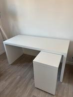 Ikea bureau Malm met uittrekbaar blad, Maison & Meubles, Bureaux, Enlèvement, Comme neuf, Bureau