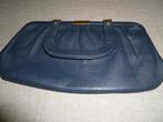 Blauwe vintage handtas (jaren 1950), Enlèvement ou Envoi, Utilisé, Bleu, Sac à main