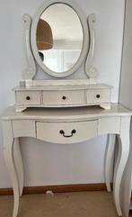 kaptafel / toilettafel (make-up tafel) met spiegel, Huis en Inrichting, Tafels | Kaptafels, Ophalen, Minder dan 50 cm, Gebruikt
