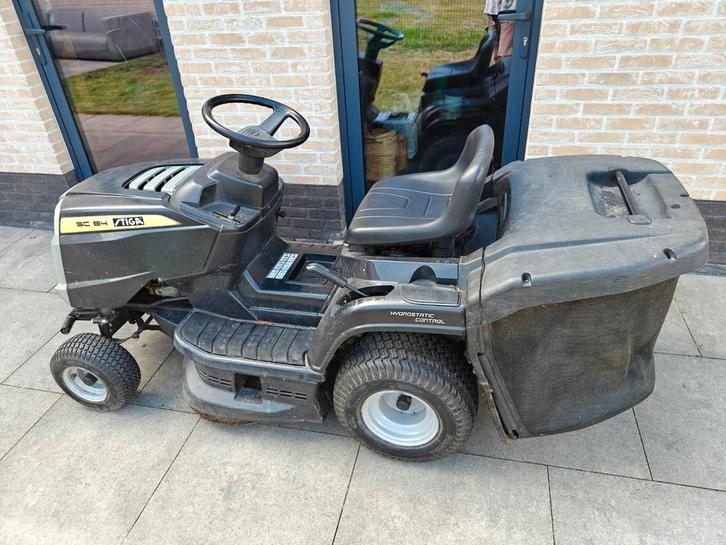 Zitmaaier Stiga hydrostaat aandrijving, Tuin en Terras, Zitmaaiers, Gebruikt, Minder dan 90 cm, Elektrische starter, Mulchfunctie