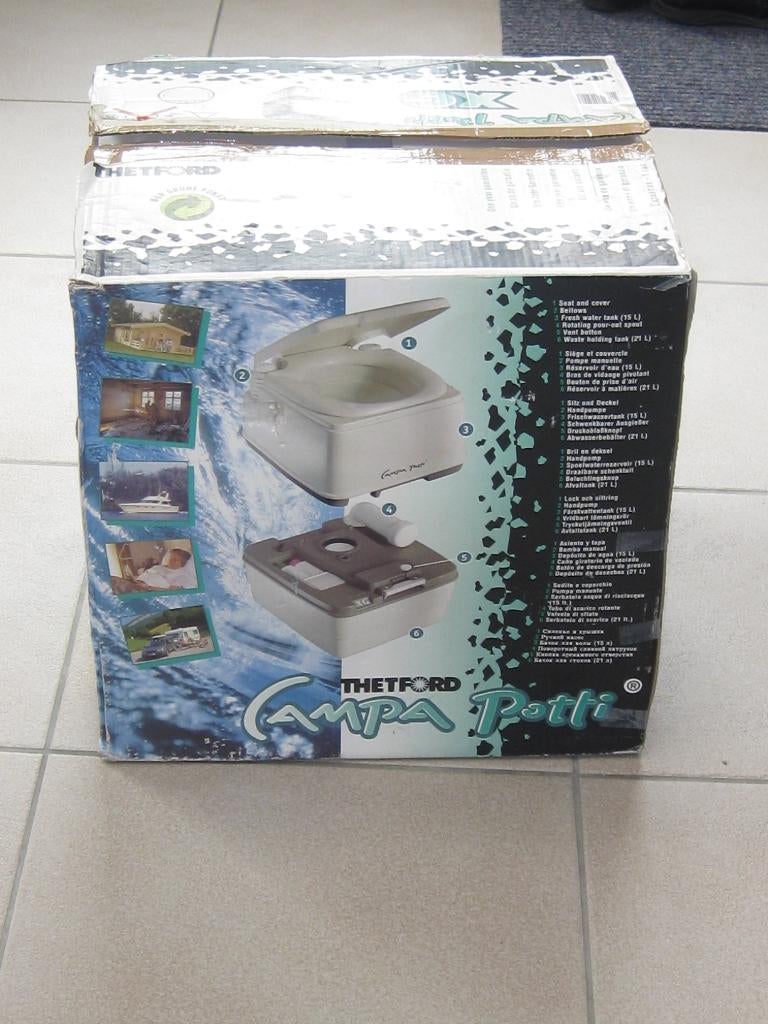 Toilette chimique portable., Caravanes & Camping, Enlèvement, Comme neuf