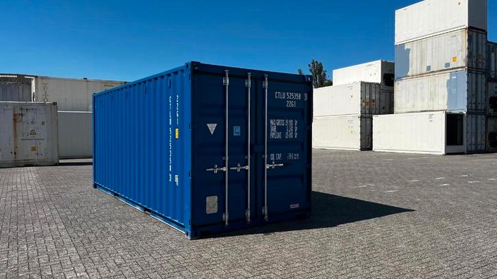 20ft zeecontainer nieuw - RAL5010 & RAL7016, Zakelijke goederen, Machines en Bouw | Keten en Containers, Ophalen