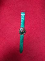 Swatch neuve bracelet cuir vert turquoise, Ophalen, Groen