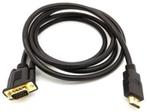 HDMI male naar VGA 15pin male adapter kabel, Nieuw, Ophalen of Verzenden