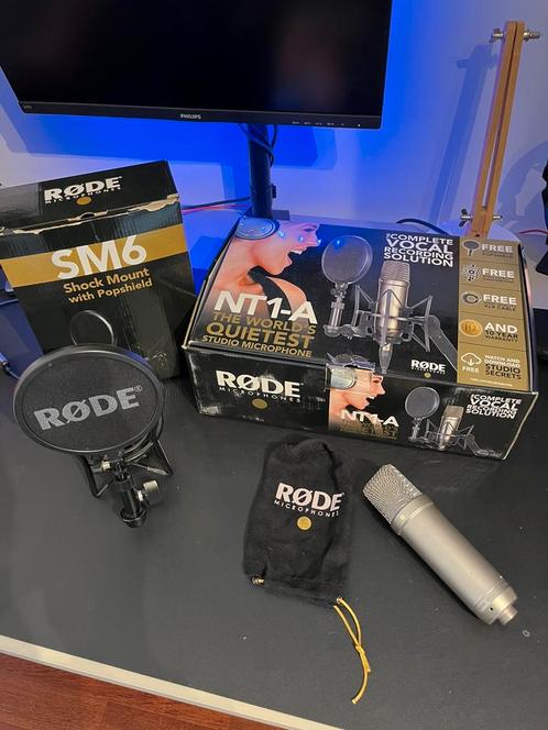 Rode NT1-A condensatormicrofoon bundel, Muziek en Instrumenten, Microfoons, Zo goed als nieuw, Ophalen