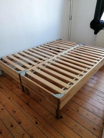 Bed 160x200 cm Espevar Ikea Wood met veerkernen