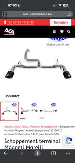 Abarth Echappement magneti marelli carbon (non-homologué), Auto-onderdelen, Uitlaatsystemen, Ophalen of Verzenden, Gebruikt, Fiat
