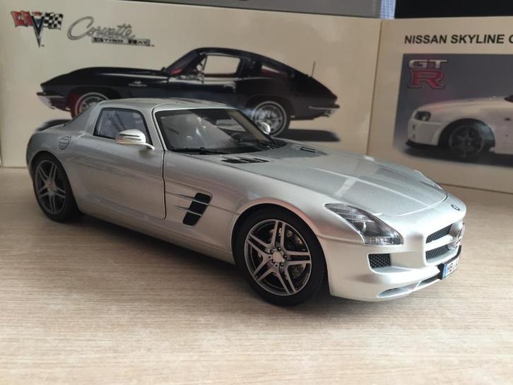 Mercedes-Benz SLS AMG Coupé NOVEV HQ 1/18, Hobby en Vrije tijd, Modelauto's | 1:18, Zo goed als nieuw, Auto, Norev, Ophalen of Verzenden