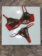 Sexy rood lingerie setje maat xl nieuw, BH, Verzenden, Rood