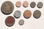Nederland lot Centen Zilver Brons Koper Zink, Koning Willem III, Setje, Zilver, Ophalen of Verzenden