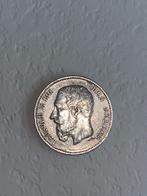 Belgische 5 Franken 1873 – Leopold II, Ophalen, Zilver, Zilver
