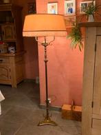 staande lamp met koperen voet, Antiek en Kunst, Ophalen, Koper