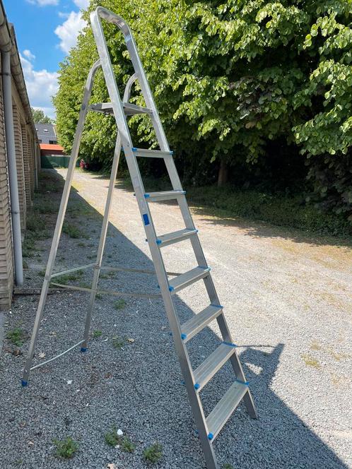 Trapladder - Ladder - Vouwladder - klusjesladder, Doe-het-zelf en Bouw, Ladders en Trappen, Gebruikt, Ladder, 2 tot 4 meter, Opvouwbaar of Inschuifbaar