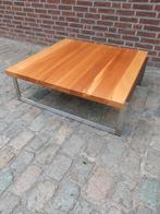 Salontafel Bert Plantagie kersenhout/rvs, Huis en Inrichting, Ophalen, Gebruikt, 50 tot 100 cm, Vierkant