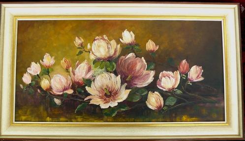 Rudolf Winter Magnolia peint 93x53. B062, Antiquités & Art, Art | Peinture | Classique, Enlèvement ou Envoi