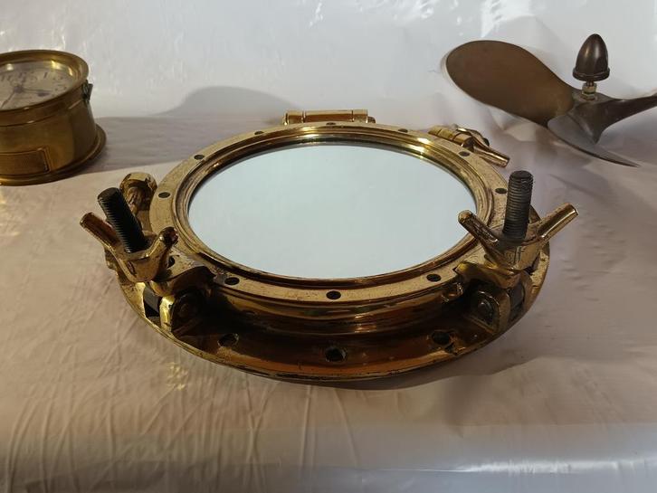 Antieke patrijspoort, Antiek en Kunst, Antiek | Brons en Koper, Brons, Ophalen