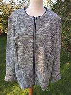 M48 tricot stoffen vestje zwart/wit volledig gevoerd C&A, Ophalen of Verzenden, Zo goed als nieuw, Maat 46/48 (XL) of groter, Zwart