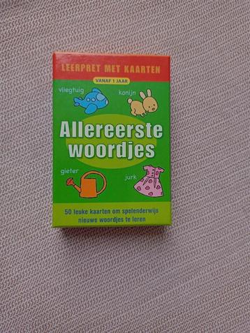 Leerpret met kaarten / allereerste woordjes - vanaf 1jr beschikbaar voor biedingen