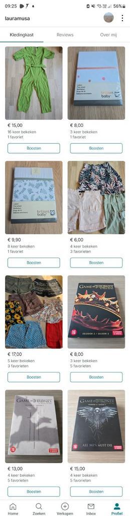 Vinted profiel: Lauramusa. Heel veel spulletjes. Goedkoop, Kleding | Dames, Overige Dameskleding, Zo goed als nieuw, Ophalen of Verzenden