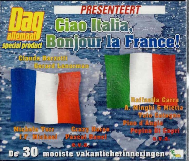 2 x cd  -   Ciao Italia, Bonjour La France -, Cd's en Dvd's, Cd's | Overige Cd's, Ophalen of Verzenden