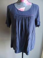 Donkerblauwe blouse dames - Only - Mt 40 - shirt, Maat 38/40 (M), Only, Blauw, Ophalen of Verzenden