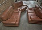 Salon Ligne Roset 100% leer Vintage serie, Ophalen, 150 tot 200 cm, Leer, Zo goed als nieuw