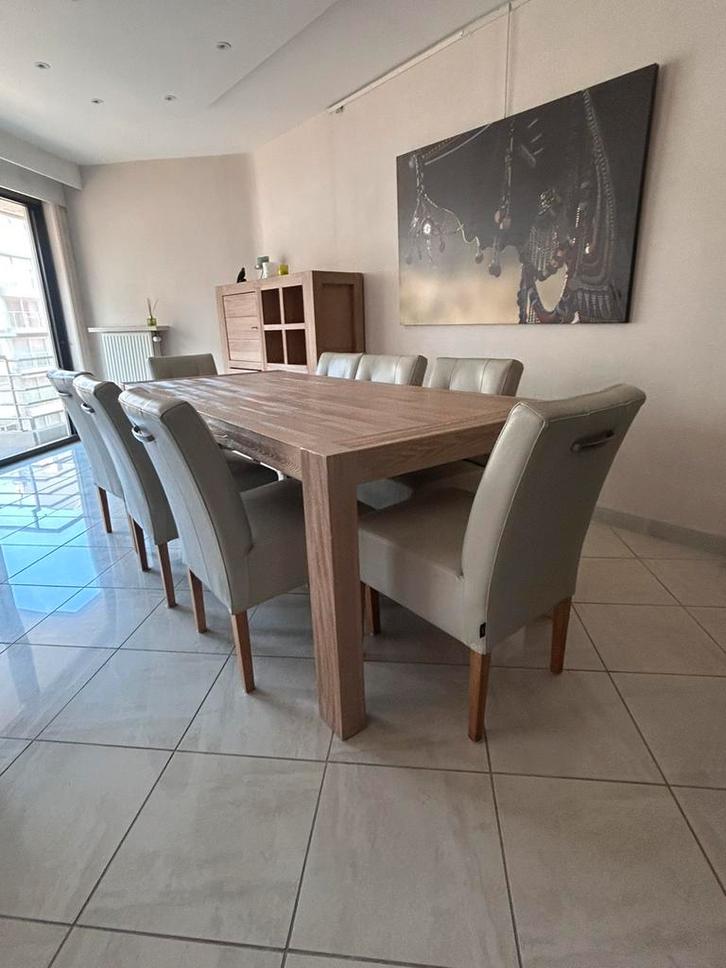 Massieven eiken meubels, Huis en Inrichting, Complete eetkamers, Zo goed als nieuw, Ophalen