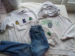 m 140 setje 3-delig Zara hoody en ty-shirt Among Us en jeans, Kinderen en Baby's, Zo goed als nieuw, Setje, Ophalen