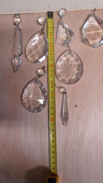 Vintage kristallen glazen pegels kralen ideaal als decoratie